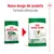 Nuovo design del prodotto Royal Canin Mini Adult, formula ottimizzata. Immagine delle due confezioni a confronto con testo visibile: 'Weight maintenance', 'Size S up to 10 kg'.