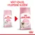 ROYAL CANIN MOTHER & BABYCAT – porovnání starého a nového balení s textem: NOVÝ VZHLED, VYLEPŠENÉ SLOŽENÍ. Na obou obalech jsou kočky a růžový pruh s názvem produktu.