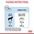 Feeding instructions: for age 8 to 18 months, with adult target weight 60 kg, feed 742g to 526g kibble daily. Metabolisable energy: 3906 kcal/kg. Adjust based on age and body condition.