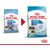 Royal Canin Starter Mother & Babydog Giant 45 kg og Royal Canin Starter Mother & Babydog Giant 1–2 months/adult weight over 45 kg. Billede viser ændring af emballage.