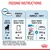 Feeding instructions: for adult target weight 35kg, give 8.5 to 10.5 pouches daily or mix 1 pouch (140g) with 253g to 325g kibble. Adjust based on age and body condition.
