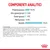 Componenti analitici: proteina grezza 10,5 %, oli e grassi grezzi 2,8 %, ceneri grezze 1,5 %, fibra grezza 0,5 %, umidità 79,6 %. Composizione e additivi elencati in basso.