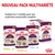 Royal Canin Sensory pack multivariété pour chat, 12 sachets : 4 Smell, 4 Taste, 4 Feel. Contient les 3 variétés pour une expérience sensorielle complète. Poids par sachet : 85 g.