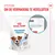 Royal Canin Training Treats Tasty Chews Low Calorie 110g met hersluitbaar verpakkingssysteem, detail van sluitmechanisme zichtbaar. Tekst: Systeem om de verpakking te hersluiten.