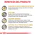 Beneficios del producto: disolución de fosfato inorgánico (estruvita), baja SSR, dilución urinaria y control de la formación de sarro. Explicaciones detalladas incluidas.