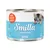 Lattina Smilla Kitten 200 g, con scritte: WITH POULTRY HEARTS, CONTAINS TAURINE, GRAIN-FREE, FOOD FOR A LIFETIME. Immagine di un gattino sulla confezione.