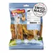 Sachet de friandises pour chien DeliBest, texte visible : SWISS-MADE!, LIGHT SWISS QUALITY, sans gluten, 100% naturel, pauvre en graisses et cholestérol. Ingrédients et analyse visibles.