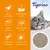 Tigerino Premium. Nisip din argilă naturală, foarte absorbant și eficient, foarte puțin praf, formează imediat bulgări, control rapid al mirosului, cu parfum de lapte de migdale și miere.