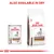 Royal Canin Gastrointestinal Low Fat shown in both wet and dry food packaging. Text states: Also available in dry.