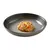 Portion of mixed pet food with visible rice, peas, carrots and small chunks served on a grey plate.