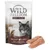 Wild Freedom Pure Fillet Silent Lake, 100% Entenfilet, frischer und natürlicher getreidefreier Snack. Verpackung mit Katzenmotiv und zwei Stücke Entenfilet sichtbar.