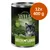 Wild Freedom Green Lands kattenvoer, chicken with lamb, 100% grain-free recipe, 12x400 g blikken zichtbaar op verpakking.
