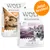 Lot mixte Little Wolf of Wilderness Junior 2 x 1 kg pour chiot - lot mixte 2 variétés : poulet (Soft & Strong), canard