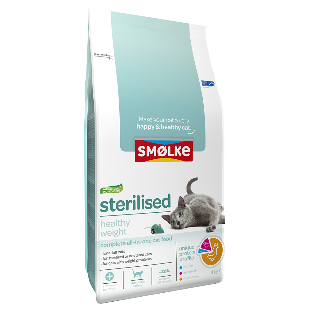 Smølke Adult – Sterilised/Weight Control 4 kg