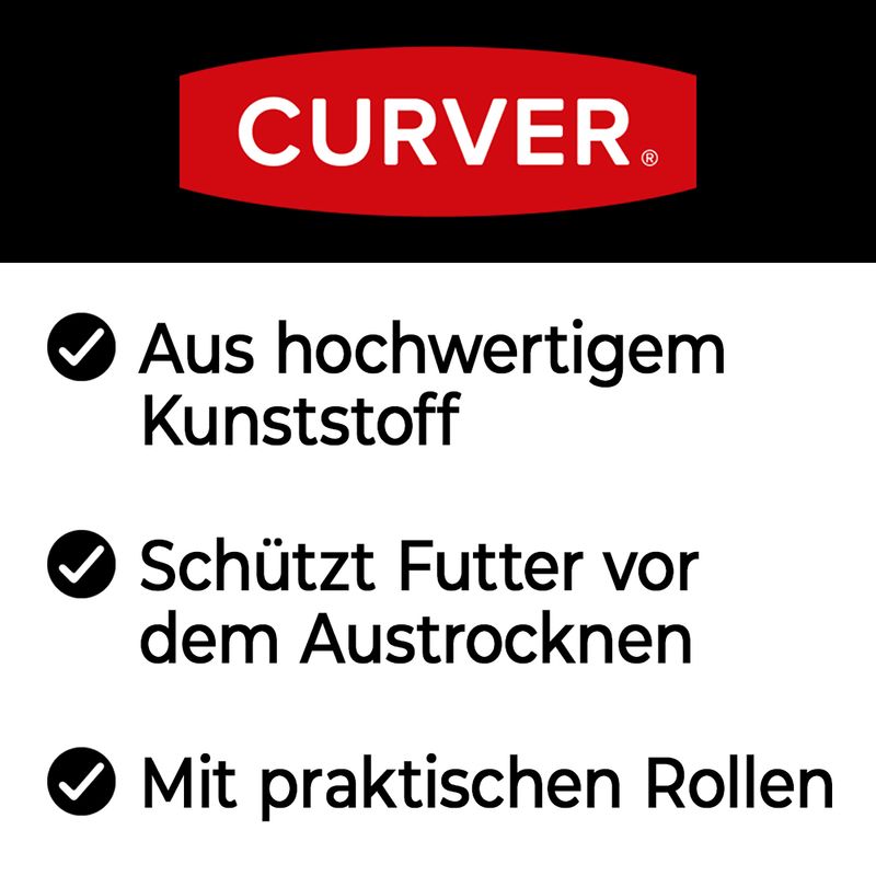 Curver táptartó kutyáknak, zöld