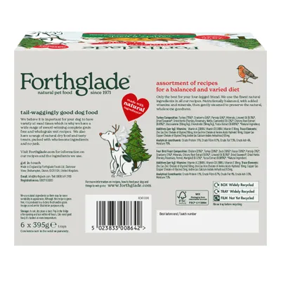 Forthglade Complete Meal Grain-Free Adult Dog - Christmas Classics - 6 x 395g Forthglade Complete Meal Grain-Free Adult Dog - Christmas Classics - 6 x 395g
