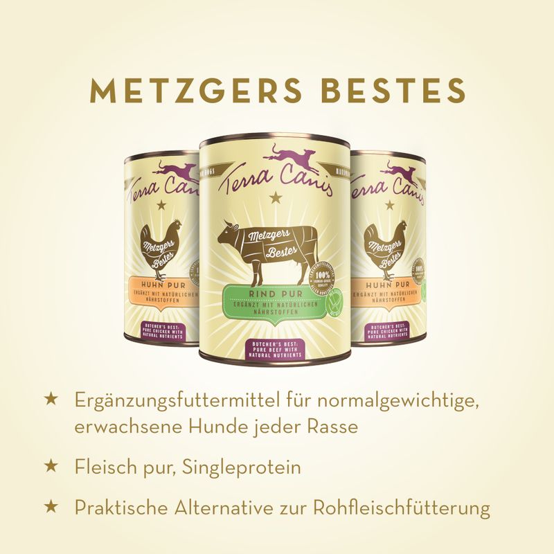 Sparpaket Terra Canis Metzgers Bestes 12 x 400 g