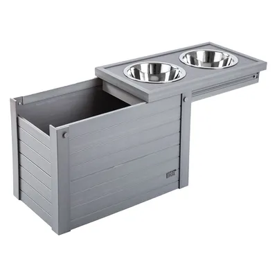 Kerbl Pet ecoFLEX® Feeding Station - 2 x 1.2l, 54 x 30 x 39.5cm (L x W x H)