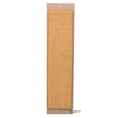 Rectangular scratching board with a woven surface attached to a flat backing, shown from above.