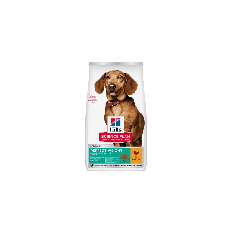 Hill's Science Plan Perfect Weight Adult 1+ Small & Mini met Kip