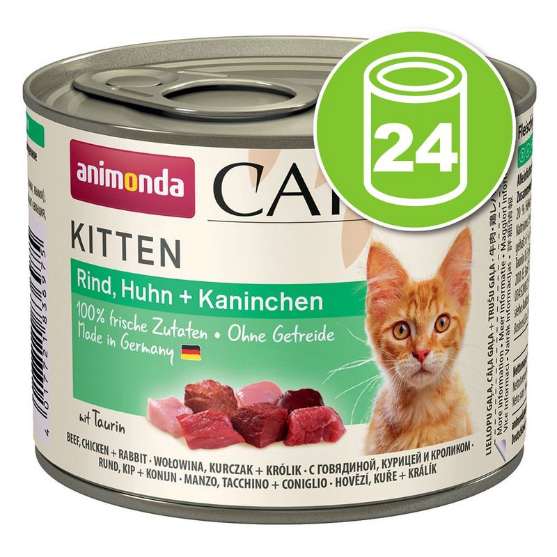 Lot animonda Carny Kitten 24 x 200 g pour chaton