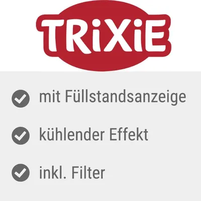 TRIXIE, mit Füllstandsanzeige, kühlender Effekt, inkl. Filter (texte en allemand)