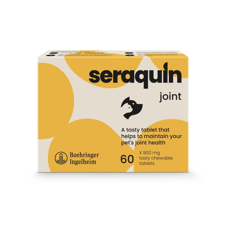 Seraquin Seraquin Joint Tablets For Cats Dogs 800Mg Adult Dry Dog Food pet food packaging