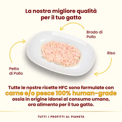 Almo Nature HFC Natural Light 4 x 50 g Alimento umido per gatti