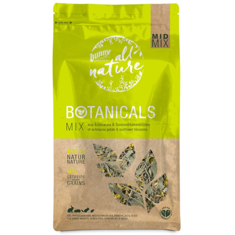 Bunny All Nature Botanicals Mid Mix Echinacea e flores de girassol