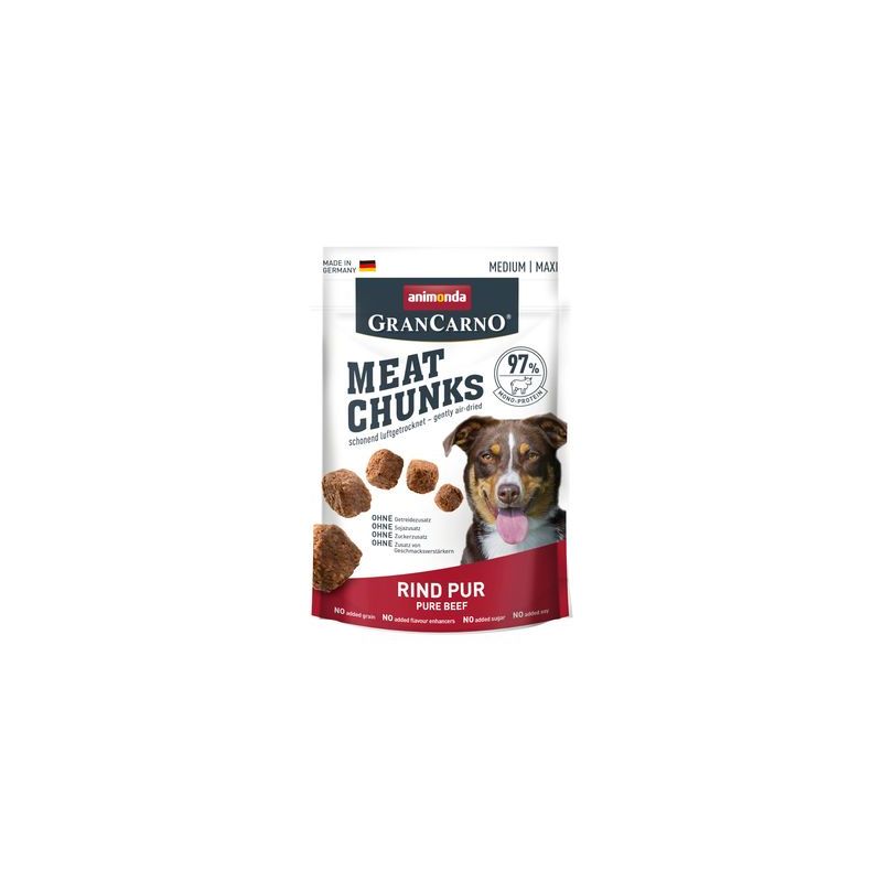 animonda Gran Carno Meat Chunks Medium / Maxi hovädzie, 80 g zadarmo