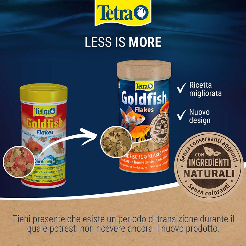 Tetra Goldfish Mangime in Fiocchi per Pesci rossi