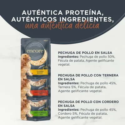 Encore Dog en salsa pack mixto 5 x 100 g en bolsitas