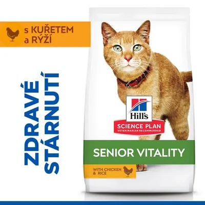 Hill's Science Plan Senior Vitality Mature Adult 7+ Chicken & Rice