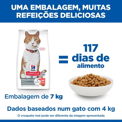 Hill's Science Plan Adult Sterilised com salmão