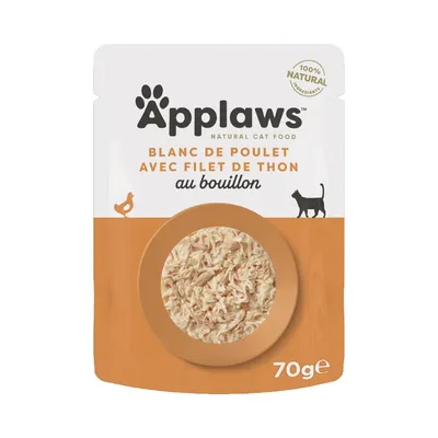 Paquet économique Applaws Cat Natural au bouillon 24 x 70 g