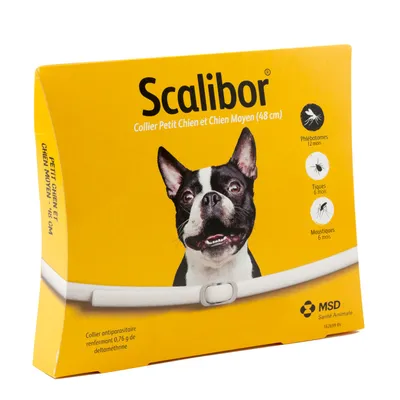 Scalibor® Collier antiparasitaire - 2 colliers petit chien et chien moyen, 48 cm