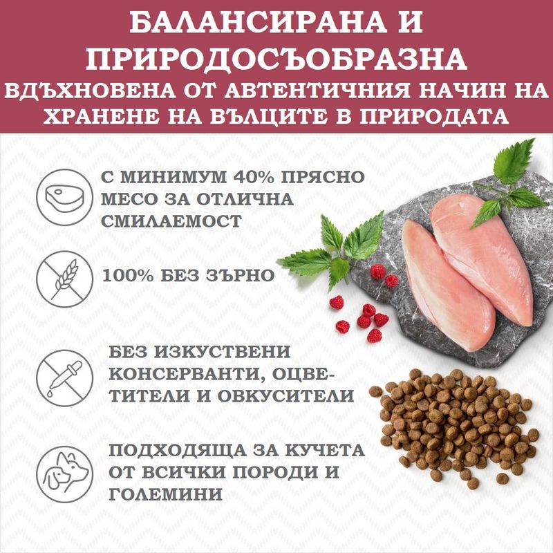 Wolf of Wilderness Ruby Midnight говеждо и заешко, без зърно
