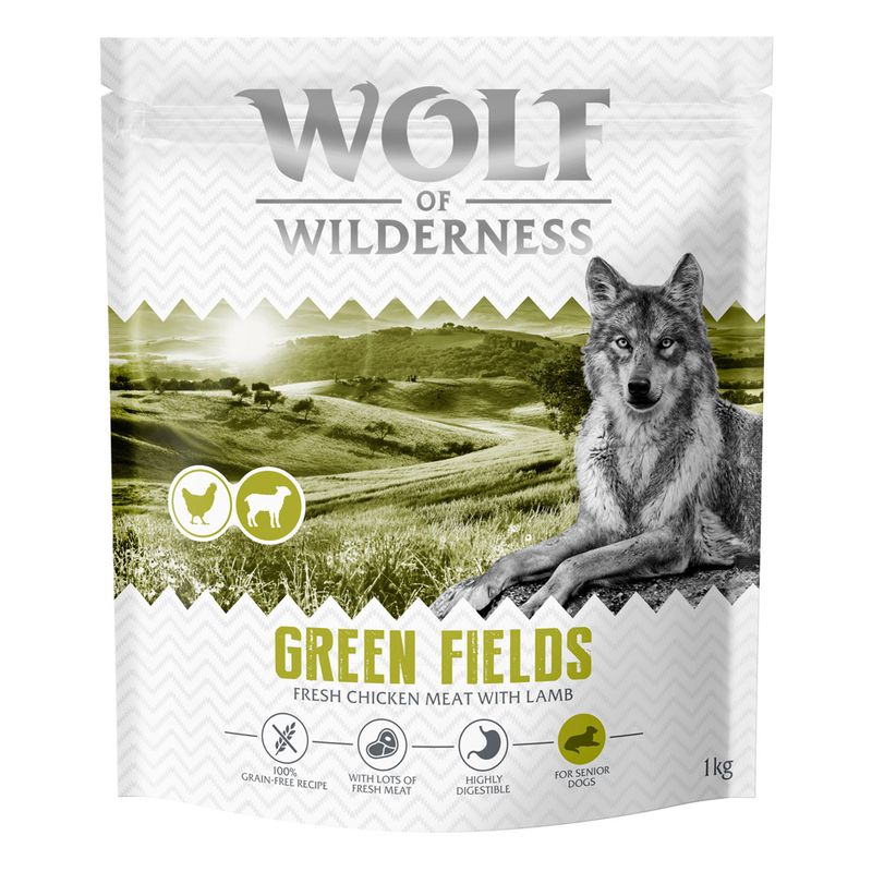 Wolf of Wilderness Senior "Green Fields" Lamb - Grain-Free