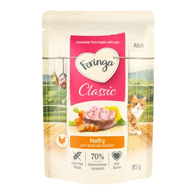 Feringa Classic Meat Menu 12 x 85 g en bolsitas - Ave con zanahorias Feringa Classic Meat Menu 12 x 85 g en bolsitas - Ave con zanahorias