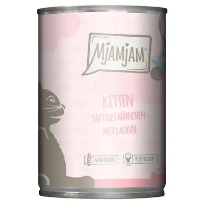 MjAMjAM Kitten Pacco misto 6 x 400 g umido gatto MjAMjAM Kitten Pacco misto 6 x 400 g umido gatto