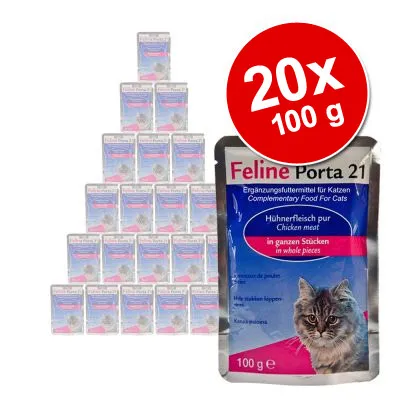 Feline Porta 21 frisstasakos gazdaságos csomag - 20 x 100 g