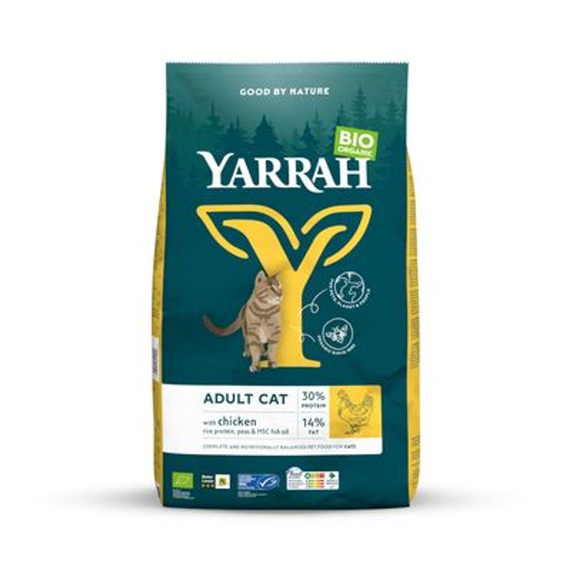 Yarrah Bio Kattenvoer met Biologische Kip
