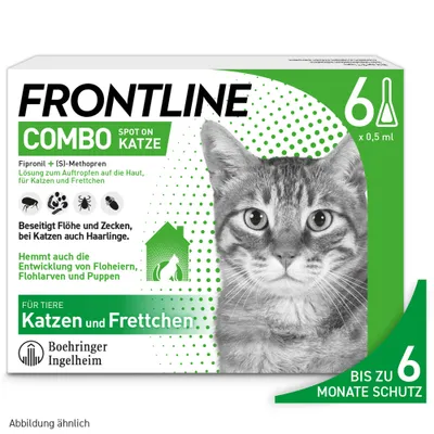 Frontline® Combo Spot-On Katze - 6 Pipetten x 0,5 ml