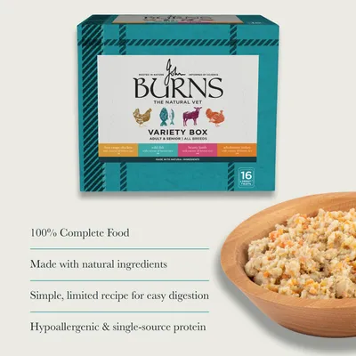 Burns Variety Box Wet Dog Food 6 x 395g - Bumper Box: 16 x 395g Burns Variety Box Wet Dog Food 6 x 395g - Bumper Box: 16 x 395g