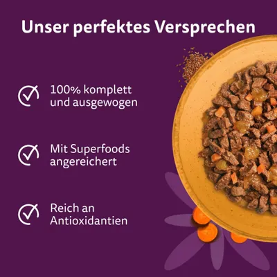 Whiskas 1+ Superfoods Gemischte Auswahl in Gelee 6 x 50 g - Ente & Hühnerleber