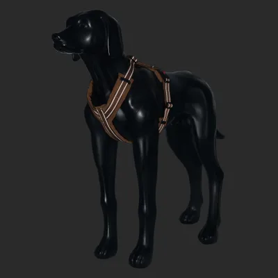 Rukka Puff postroj pro psy - velikost S: obvod hrudníku 41–55 cm, koňaková barva