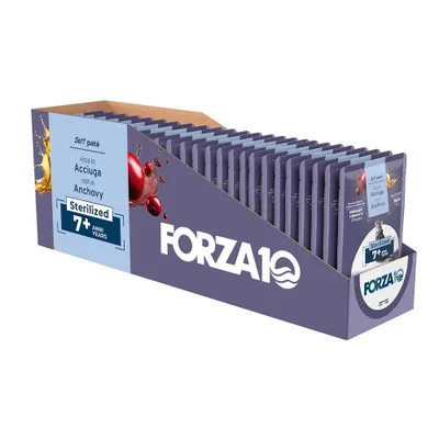 BOTANICAT FORZA10 Soft Paste Sterilized 7+ Jaar - Rijk aan ansjovis (24 x 80 g)