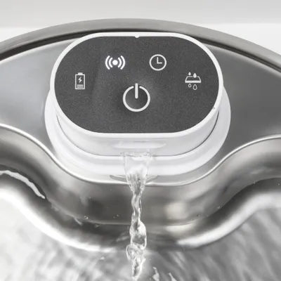 Cat Mate Trinkbrunnen Edelstahl, drahtlos - 2,2 L Cat Mate Trinkbrunnen Edelstahl, drahtlos - 2,2 L