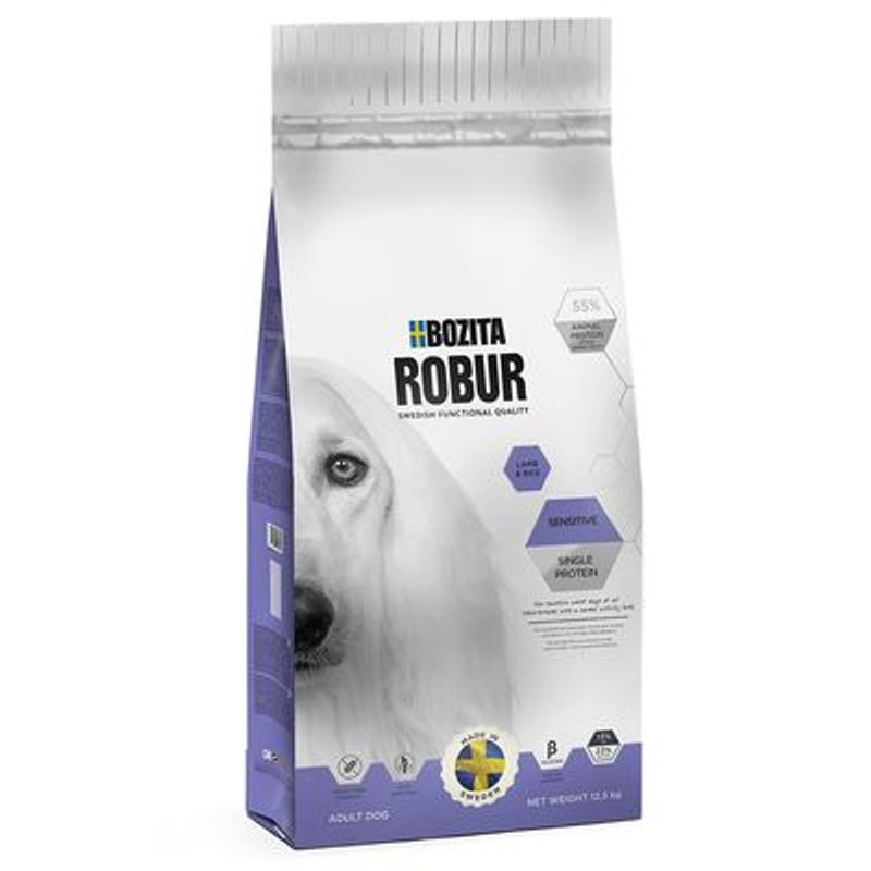 Bozita Robur Sensitive Single Protein Lam & Rijst Hondenvoer