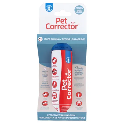 Pet Corrector, pomoc treningowa przeciw szczekaniu, skakaniu i złym manierom. Bezpieczny dźwięk syczenia, łatwe użycie, natychmiastowe efekty.